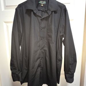 Alexander Julian Black Long-Sleeve Dress Shirt